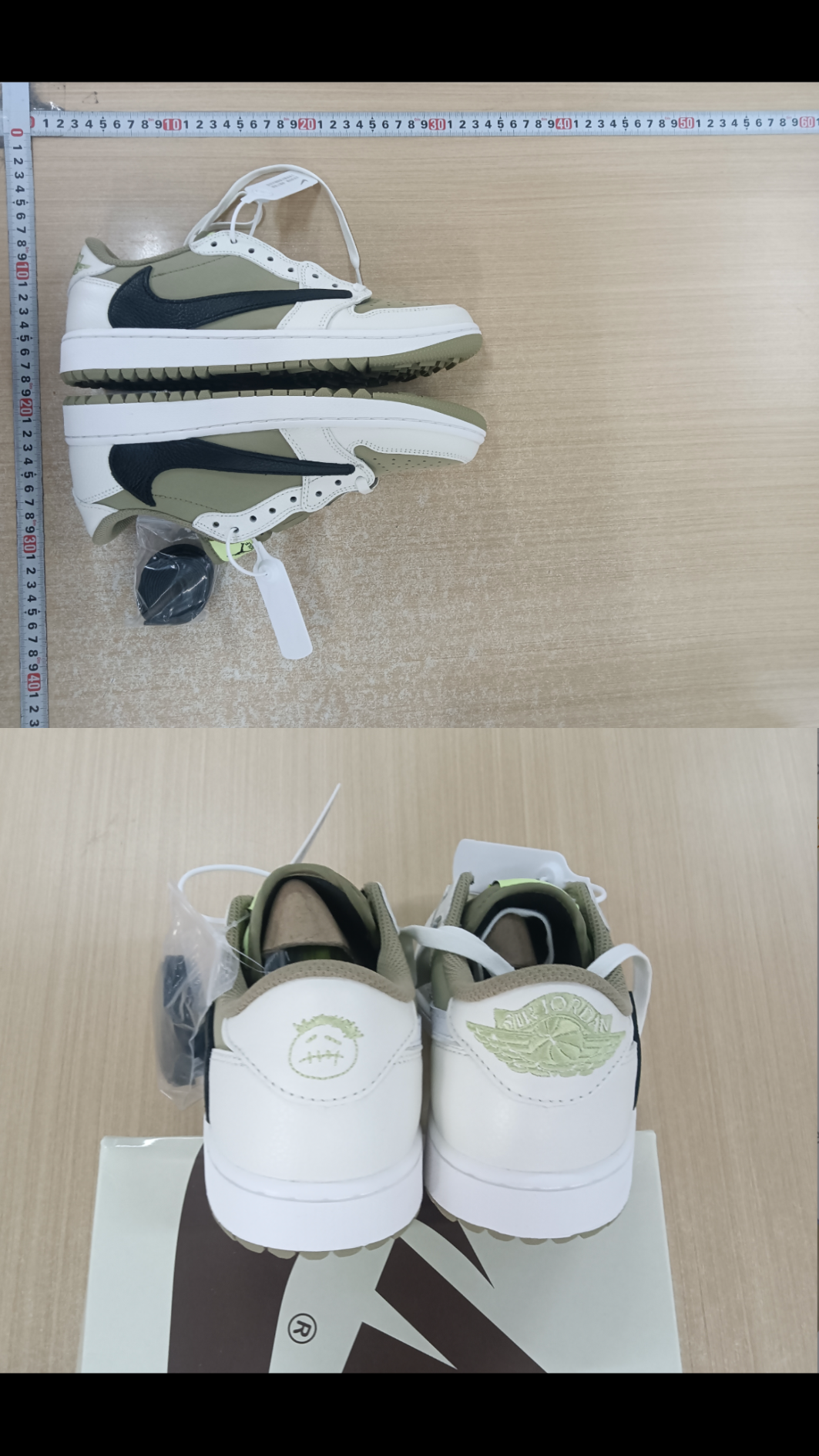 Jordan 1 low travis scott golf shoes